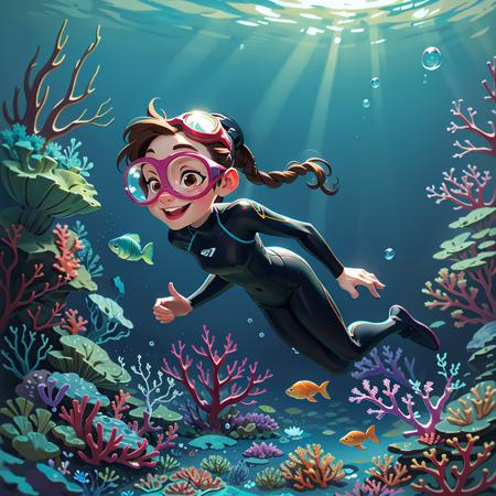 09509-1180287435-European and American cartoons, art illustrations, goggles, underwater, diving mask, tights, brown hair, bubbles, wetsuit, fish,.png